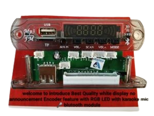 VI-150 MP3 ENCODER NO ANOUNCMENT WITH KERAOKE MIC BASS TRUBLE WITH BIG LED WHITE DISPLAY