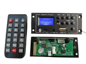 22C LCD AHUJA MP3 FOR PA AMPLIFIER 12V BLUE COLOUR LCD WITH RECORDING FUNCTION