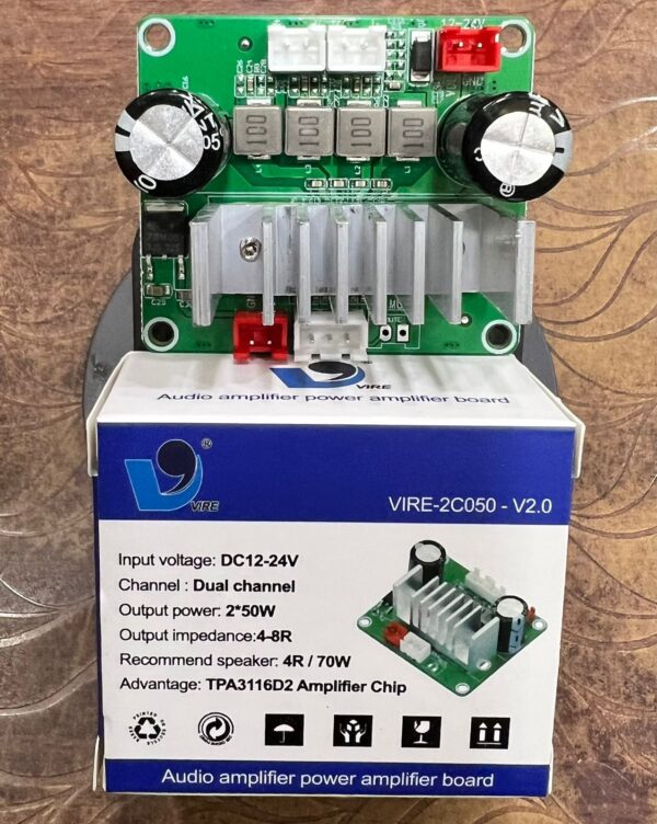 50W+50W D CLASS VIRE 12-24V