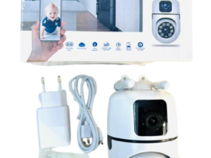 V380 SMART WIFI CAMERA WITH DUAL LENS ,BINOCULAR ZOOM ,CLOUD STORAGE ,VOICE INTERCOM/TWO WAY AUDIO ,HORIZONTAL : 320 DEGREE VERTICAL : 90 ,MOTION DETECTION ,MICRO SD STORAGE ,FULL COLOR DAY AND NIGHT