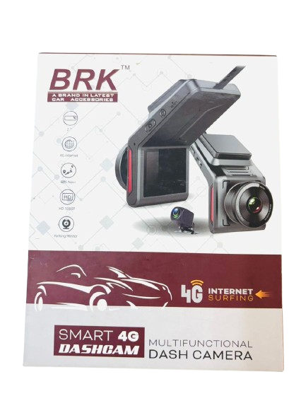 BRK Multi Functional Dash Camer Smart 4G Dash Camera Smart 4G Cloud Dash Camera with Live Recording, 24hr Remote Monitoring, WiFi, GPS Tracker, G-Sensor, Camera, Car DVR & Support 128GB MicroSD, 3G/4G Sim, iOS/Android PlayStore App - Image 4