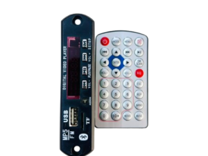 Video Card With Remote MP3 Module with TF card, AUX input, Bluetooth connectivity, Hi-Fi sound quality, and volume control